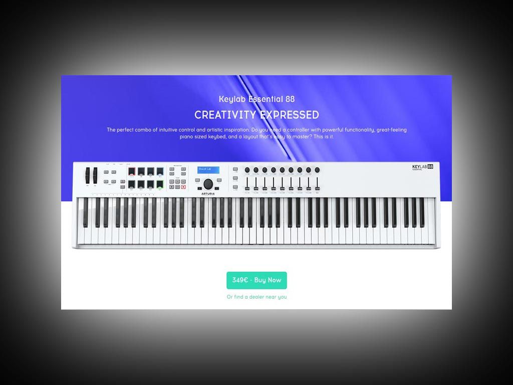 Arturia présente le Keylab Essential 88