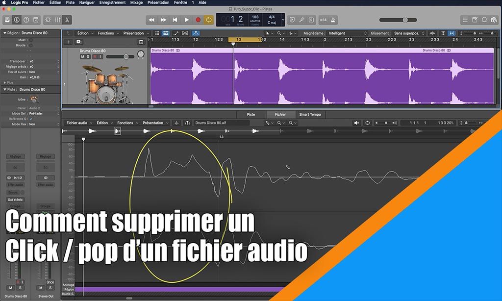 Comment supprimer un clic / pop d&#039;un fichier audio