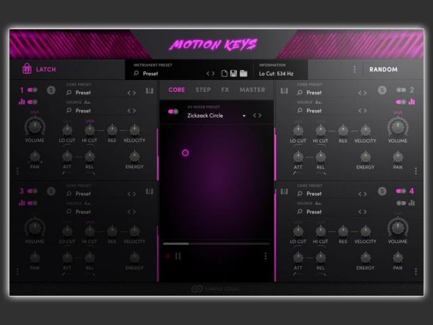 Sample Logic pr&eacute;sente Motion Keys