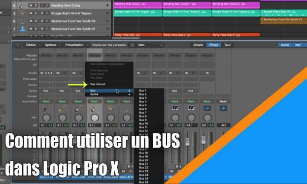 Comment utiliser un Bus dans Logic Pro X
