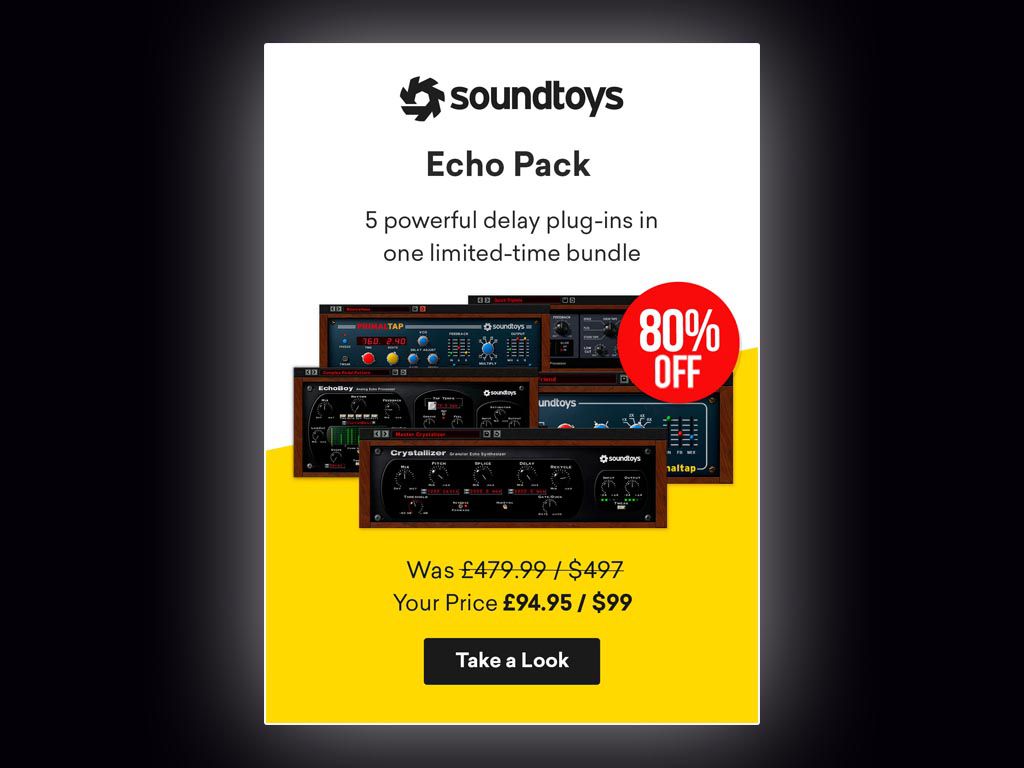 -80% sur le bundle Echo Pack de Soundtoys