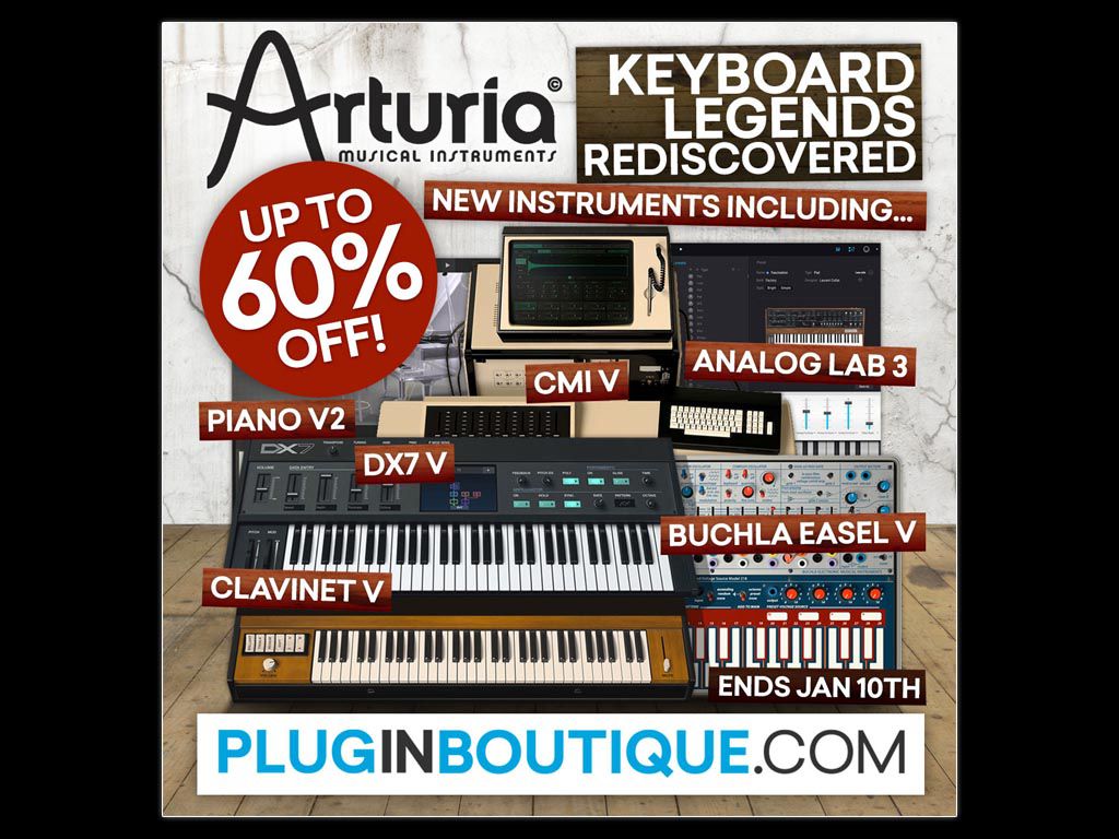 -50% sur les nouveaux synthés de la V-Collection 6 d&#039;Arturia