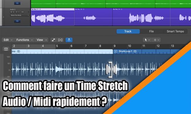 Comment faire un Time Strech Audio / Midi facilement dans Logic?