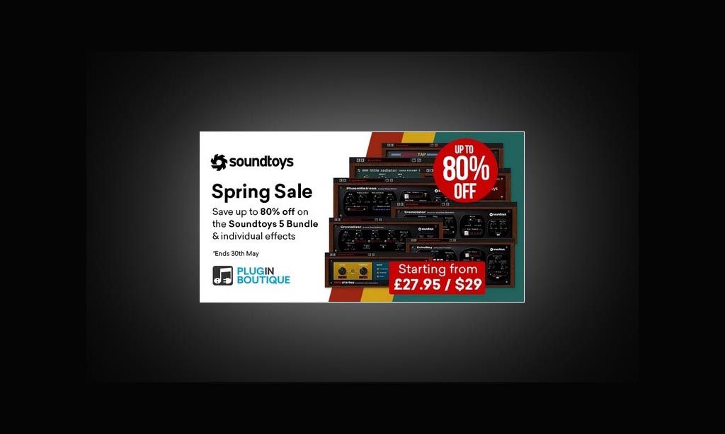 Jusqu&#039;à -80% chez Soundtoys !