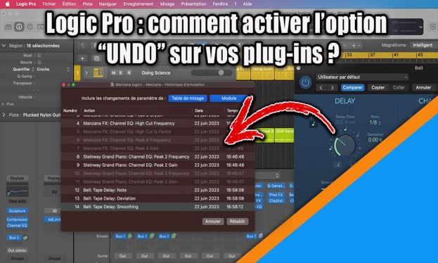 Comment activer la fonction &quot;Undo&quot; sur vos plug-ins ?