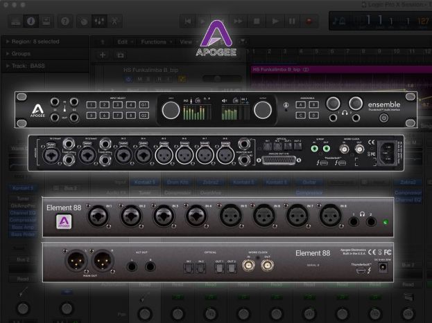 Les Apogee Ensemble et Element s&#039;intègrent à Logic Pro X