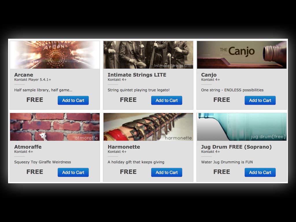 Des instruments Kontakt gratuits !