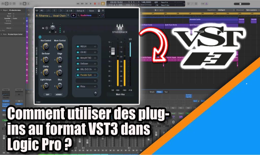 Comment utiliser des plug-ins au format VST3 dans Logic Pro ?