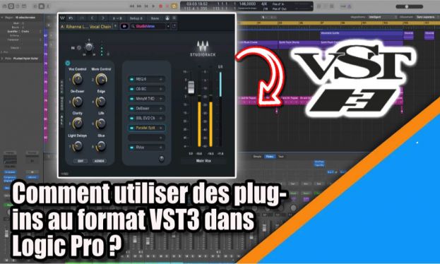 Comment utiliser des plug-ins au format VST3 dans Logic Pro ?