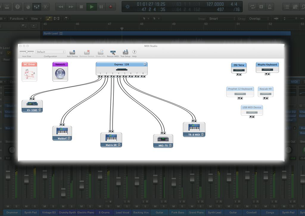 Configuration Audio / Midi dans LPX