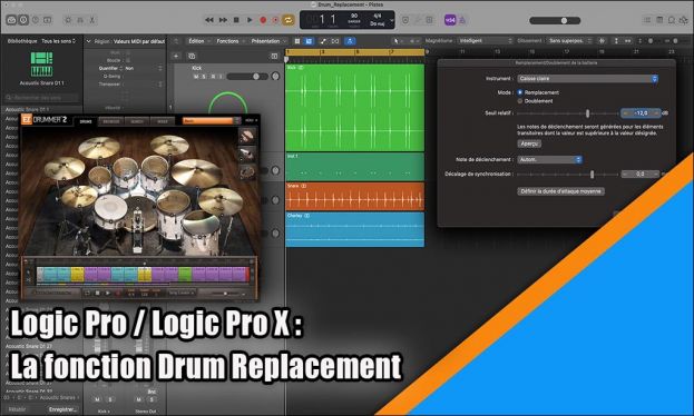 Tutoriel Logic Pro : la fonction Drum Replacement.