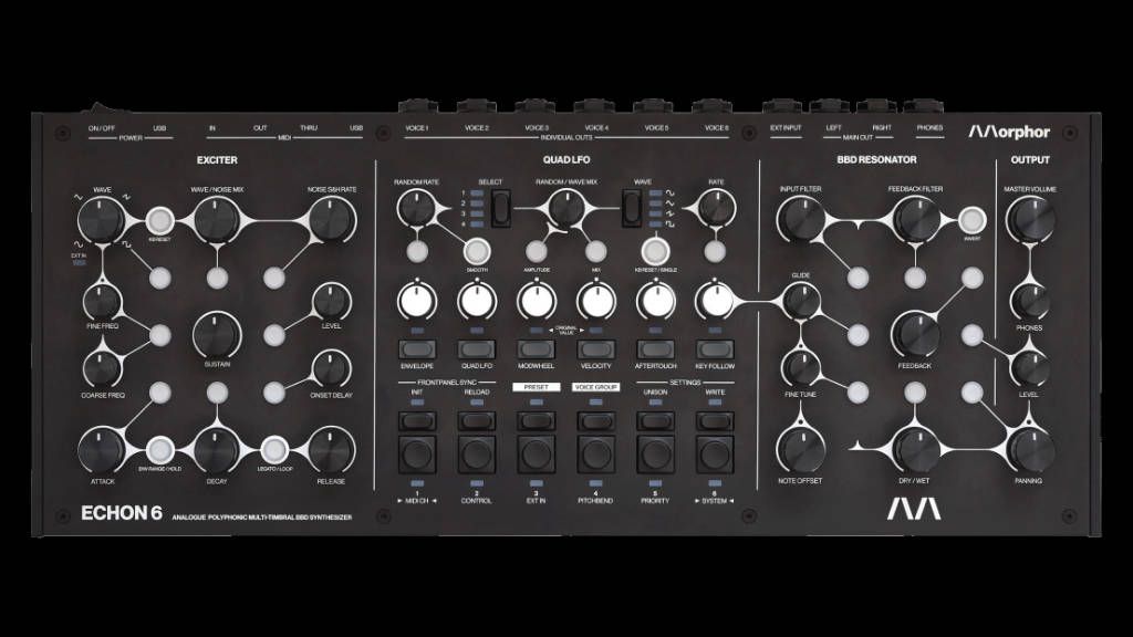 ECHON 6 : premier Synthé Polyphonique BBD Analogique au Monde