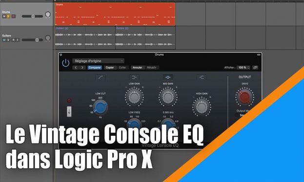 Le plug-in Vintage Console EQ dans Logic Pro X
