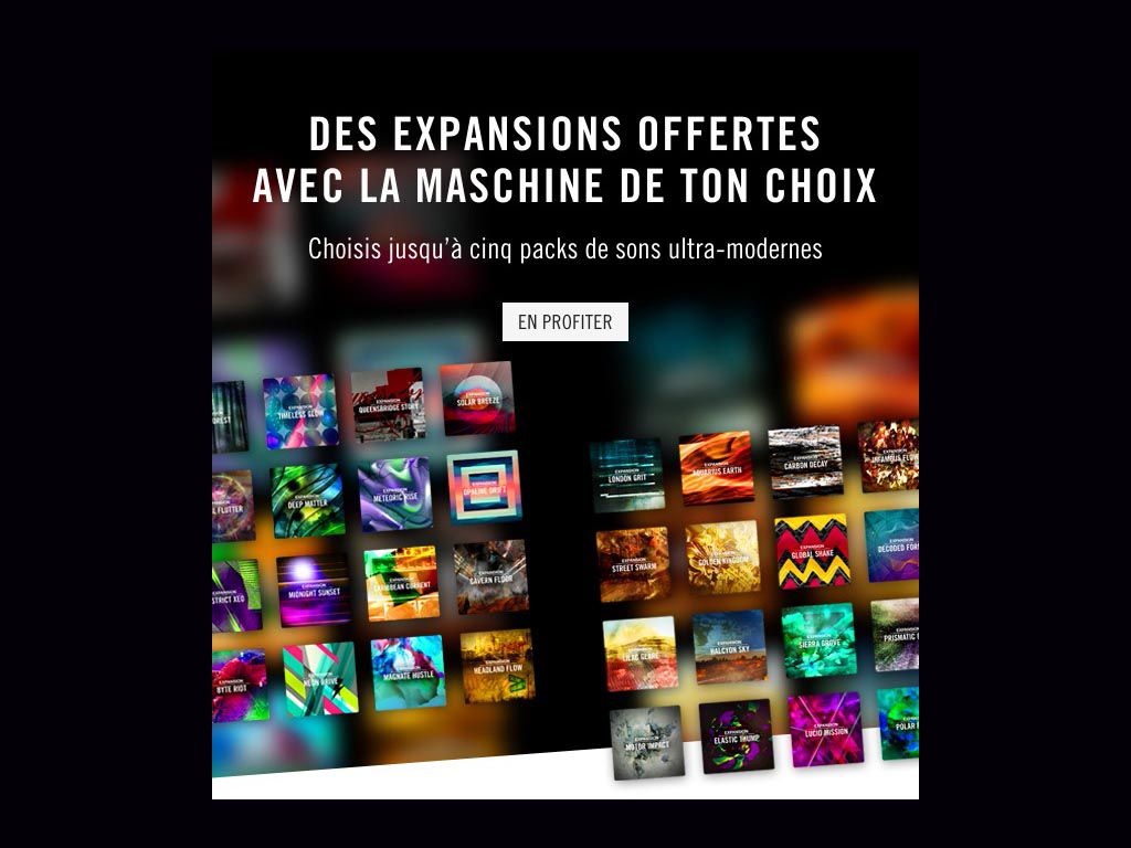 Des expansions gratos pour l&#039;achat d&#039;une Maschine