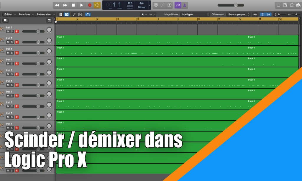 Scinder / démixer dans Logic Pro X