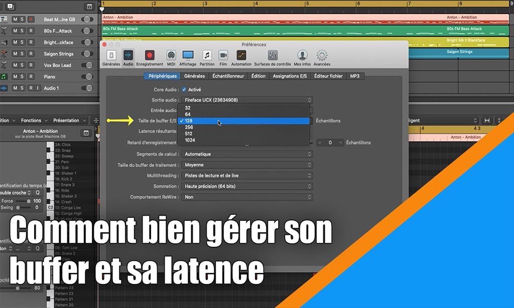 Bien gérer son buffer et sa latence dans Logic