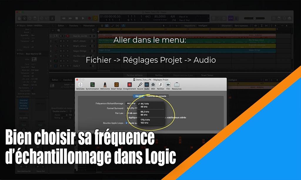 Bien choisir sa fréquence d&#039;échantillonnage dans Logic