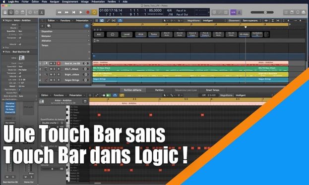 Une touch Bar sans Touch Bar dans Logic !