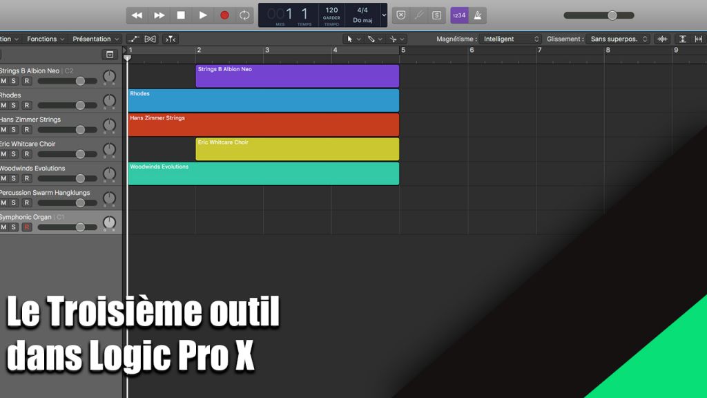 Le 3ème outil (caché) dans Logic Pro X