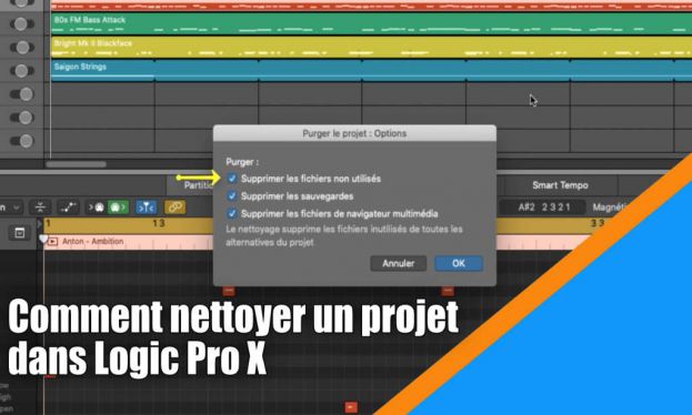 Comment nettoyer son projet dans Logic