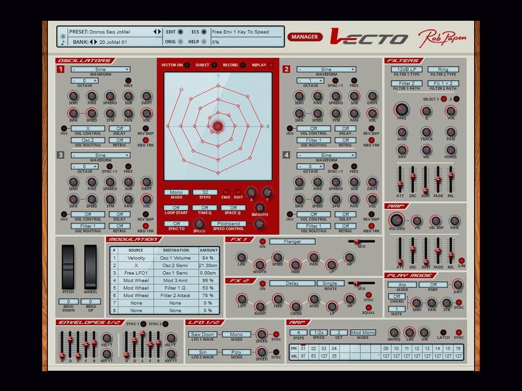 Vecto compatible AU / VST / et AAX