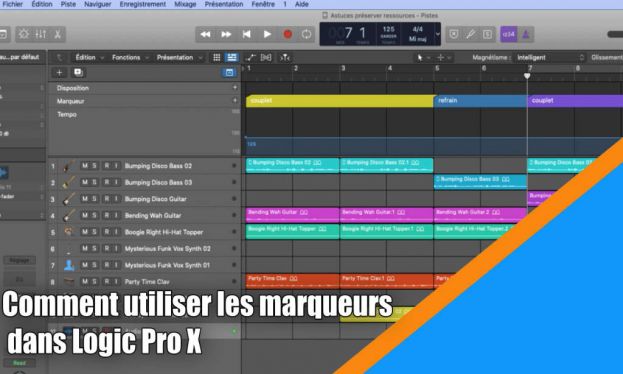 Bien utiliser les marqueurs dans Logic Pro X