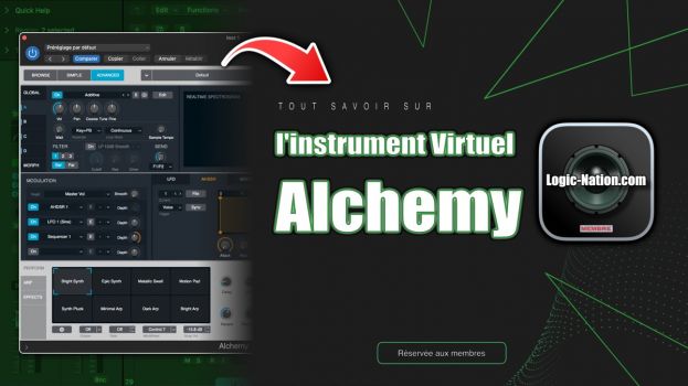 Tutoriel Logic Pro (VIP) :tout savoir sur l&#039;instrument virtuel Alchemy !