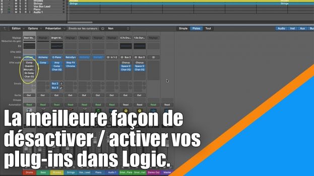 Comment activer / désactiver vos plug-ins dans Logic