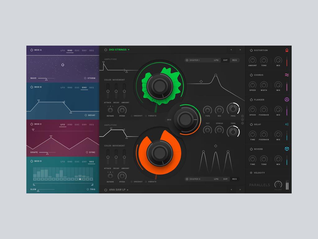 Softube pr&eacute;sente le synth&eacute;tiseur hybride Parallels