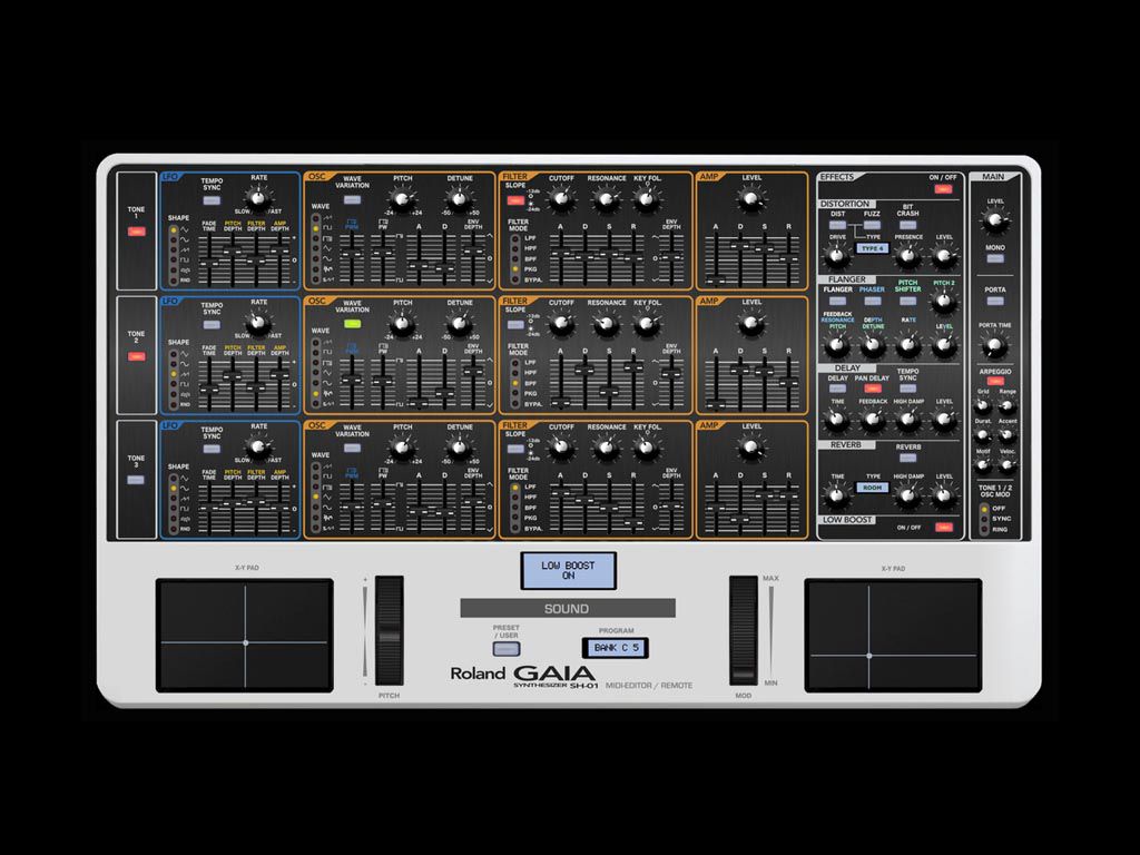 Un éditeur pour le Roland GAIA SH-01