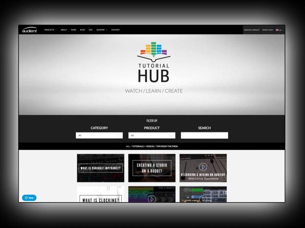 Audient inaugure Tutorial Hub