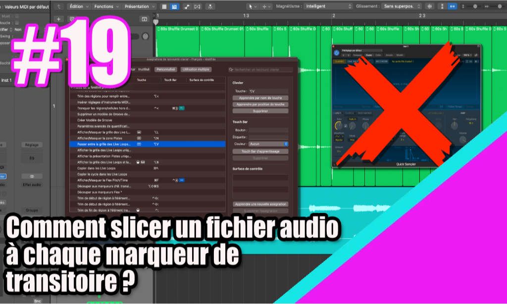 Comment slicer un fichier audio à chaque marqueur de transitoire ?