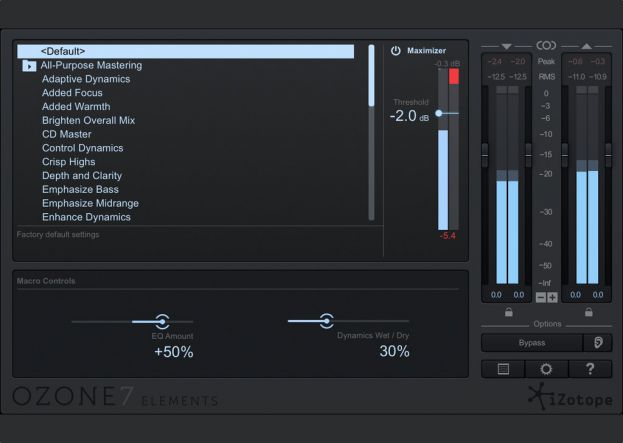 Ozone 7 sort en version Elements