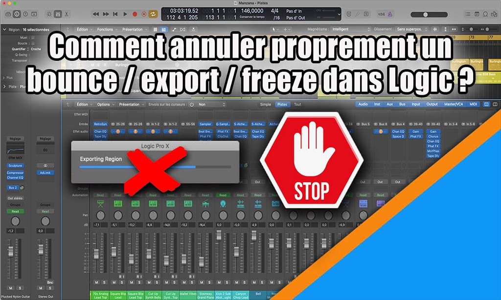 Comment annuler proprement un bounce / export / freeze ?