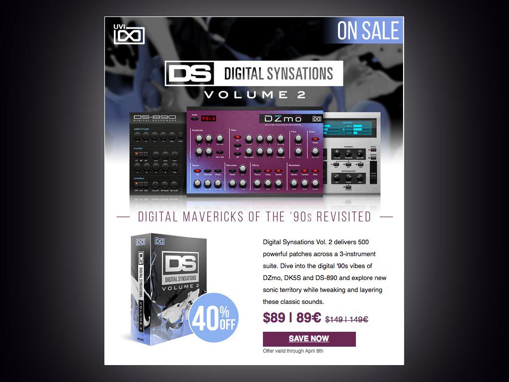 -40% sur Digital Synsations Vol2