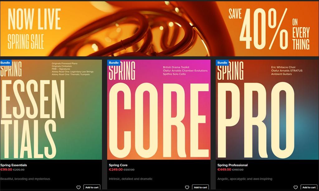 Spitfire Audio fait son Spring Sale !