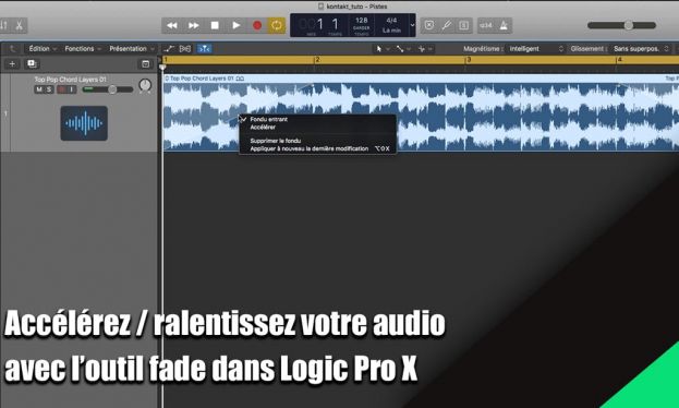 Accélérer / ralentir de l&#039;audio grâce à l&#039;outil Fade